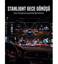Araç İçi Multimedya Ekranı Çift Kameralı Ayna Carplay