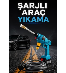Şarjlı Ve Yüksek Basınçlı Oto Yıkama Makinesi Ve Sulama uygulama aletisı Bahçe Yıkama Makinesi