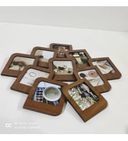 Kişiye Özel Polaroid Resim Çerçevesi Kahverengi