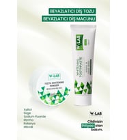 W-Lab Kozmetik Beyazlatıcı Diş Macunu 100 Ml ve W-Lab Kozmetik Beyazlatıcı Diş Tozu 75 Gr