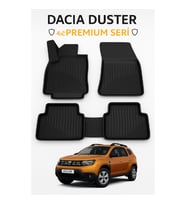 Dacia Duster 4x2 2023+ 3D Havuzlu Oto Paspas