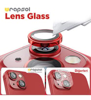 İPHONE 13 MİNİ KAMERA LENS KORUYUCU RED (Kırmızı)