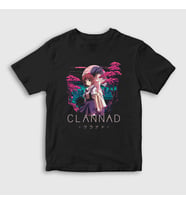 Presmono Unisex Çocuk Siyah Tomoya Nagisa Anime Clannad T-Shirt 556179tt