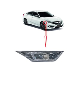 Honda Civic Fc5 Çamurluk Sinyali Sağ Beyaz 2016-2017-2018-2019-2020-2021