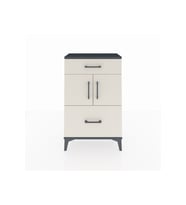 Arges Komodin Tek Raflı 2 Çekmeceli 2 Kapaklı 60x30x96 Antrasit-Aytaşı