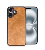 iPhone 16 Plus Kılıf Aras Deri Kapak - Taba