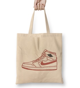Nike Air Jordan 1 Bez Çanta Uzun Saplı