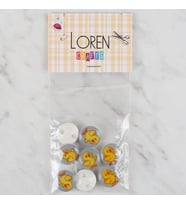 Loren Crafts 8 li Mavi Civciv Düğme - 700