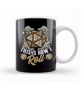 This Is How I Roll RPG Tabletop Gaming Dice Pun Kupa Bardak Porselen
