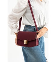 Dora Model Süet Bordo Kadın El Ve Omuz Çantası