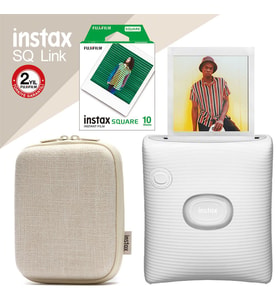 Instax SQ Link Beyaz Ex D Akıllı Telefon Yazıcısı ve Hediye Seti 3
