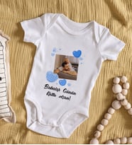 BK Kids Kişiye Özel Fotoğraflı Bebek Body Zıbın - Model 2