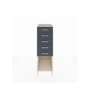 Kronos Dolap 5 Çekmeceli 44x59x134 Aytaşı-Antrasit