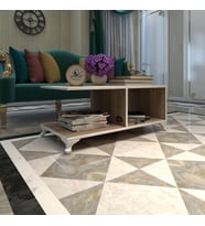 Kenzlife orta salon sehpası kazablanka crd 038*090*45 sofra çiçeklik