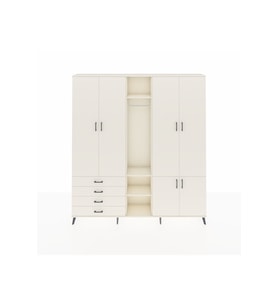 Arges Gardrop 14 Raflı 4 Çekmeceli Tek Askılı 220x30x243 Aytaşı-Aytaşı