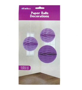 Süs ponpon petekli 3 lü set mor pk:1-