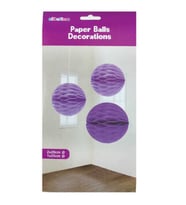 Süs ponpon petekli 3 lü set mor pk:1-