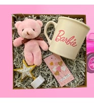 Barbie Hediye Seti Işıklı Pembe Ayıcıklı