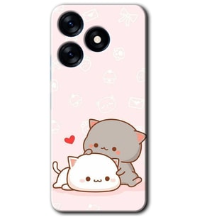 Tecno Spark 10 Pro Kılıf HD Desen Baskılı Kılıf - Kedi Aşkı