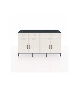 Hyperion Konsol 3 Raflı 6 Çekmeceli 4 Kapaklı 176x44x99 Antrasit-Aytaşı