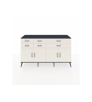 Hyperion Konsol 3 Raflı 6 Çekmeceli 4 Kapaklı 176x44x99 Antrasit-Aytaşı