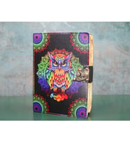 Baykuşlu Deri Defter Model 2