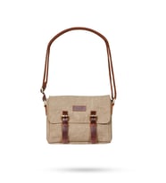 Design 01 Kanvas - Deri Unisex Postacı Çanta