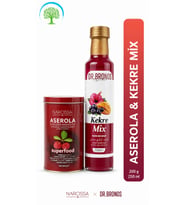 Narcıssa Aserola Ekstreli Karışık Bitki Tozu 200 g + Dr. Bronos Kekre Mix 250 ml İkili Set