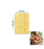 24X34X1.8CM AHŞAP BAMBU KESİM PANOSU - KESME TAHTASI (5668)