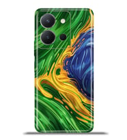 Vivo Y36 Kapak HD Renkli Dizayn Silikon Kılıf - Brezilya