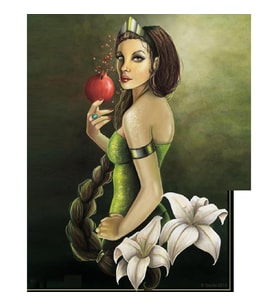 Nar Tanesi Sayılarla Boyama Seti Canvas Kasnaklı 40 x 50 cm