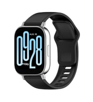 Xiaomi Redmi Watch 4 / Xiaomi Redmi Watch 5 Uyumlu Kordon Terletmeyen Esnek Silikon Saat Kayışı (Siyah)