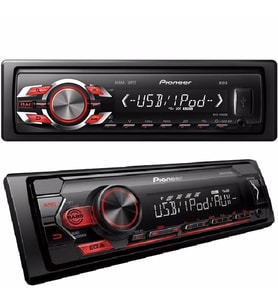 OTO TEYP 50WX4 USB/AUX/MP3/WMA/WAV MEKANİKSİZ UZAKTAN KUMANDALI OTO TEYP PIONEER MCH-S125UI