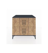 Kronos Şifonyer 3 Raflı 4 Kapaklı 88x59x80 Antrasit-Çam