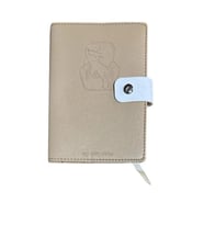PAPİRÜS M204 CİLTLİ SUNİ DERİ UYUYAN KEDİ ÇITLITLI SOFT KAPAK A7 100 YP ÇİZGİLİ - TEKLİ