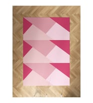 MEKTA HOME BEBEK VE ÇOCUK ODASI Geometrik Desenli Halı