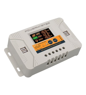 Powermaster PM-20A 12V-24V 20 Amper 4 USB Çıkışlı Dijital Ekranlı Solar Şarj Regülatörü