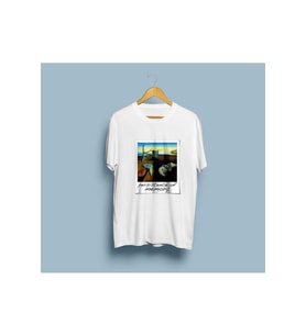 Oversize Belleğin Azmi Tablosu Salvador Dali Tasarım Unisex T-shirt