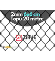 Tel Örgü 2 mm 6x6, 150 cm Boy, 20 M Zirve Tel Örgü