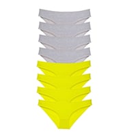 8 adet Süper Eko Set Likralı Kadın Slip Külot Sarı Gri