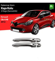 Renault Clio Uyumlu 4 Hatchback Krom Kapı Kolu 2 Kapı Sensörlü 2012 Üzeri