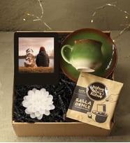 Kişiye Özel İnstagram Çerçeve & Renkli Kahve Fincanı & Kahve Gibi Kahve Salla Demle Filtre Kahve & Dekoratif Mum Hediye Seti