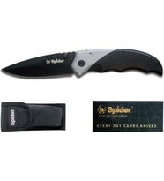 Spider Paslanmaz Bel Klipsli Çakı E042-47 (Siyah)