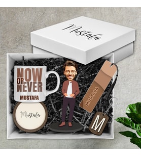 Motto Gift Erkeklere Özel Tasarım Karikatür Biblolu Hediye Kutusu 112999