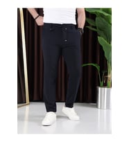 Ütü Gerektirmeyen Gofre Kumaş Jogger Pantolon (Lacivert)