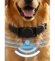 Gözcü Mobil Boş Airtag Yuvalı Kedi Köpek Tasması Evcil Hayvan Pet Takip Cihazı Silikon Yaka Kılıfı Şık Estetik Tasarım (Siyah)