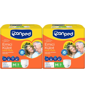 Canped Emici Külot Hasta Bezi M-Orta 18 Adet (2PK*9)