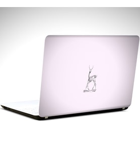 Geyik Minimal Laptop Sticker 14 inch (35X26CM)