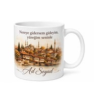 Eşe Memleket Hatırası Kahve Kupası Özel Tasarım Hediye Bardak