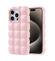 Apple iPhone 15 Pro Kılıf Parlak Esnek Silikon Zore Dom Dom Kapak